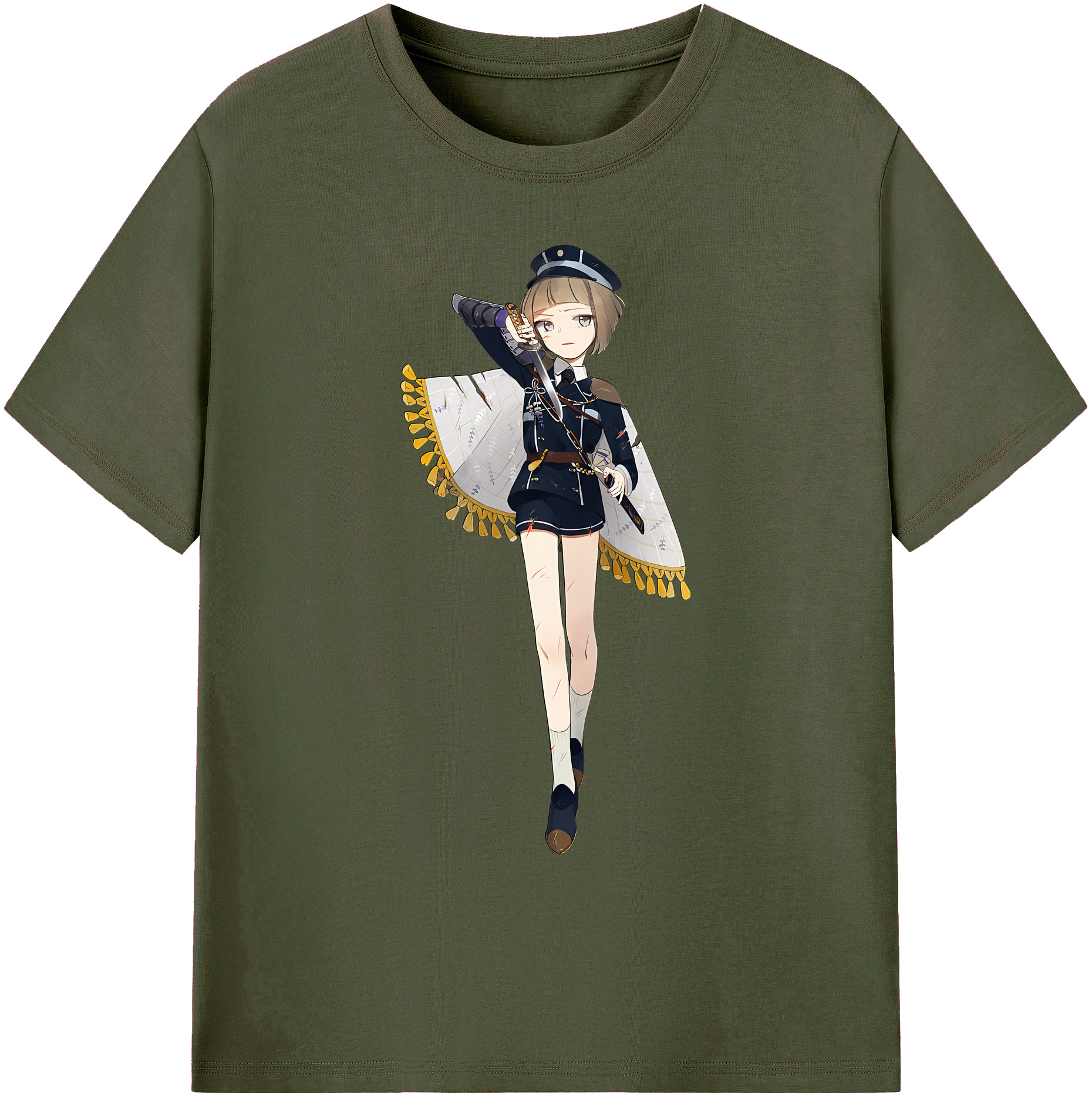 （画像用） 刀剣乱舞 Touken Ranbu 綿100％ メンズ半袖Tシャツ｜肌触りやわらか＆通気性